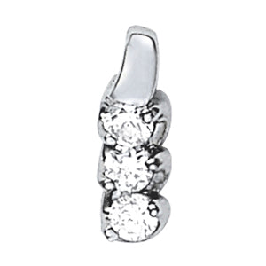 Three-Stone Diamond Pendant · 0.33 ct tw