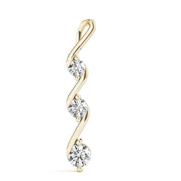 Three-Stone Diamond Pendant · 0.24 ct tw