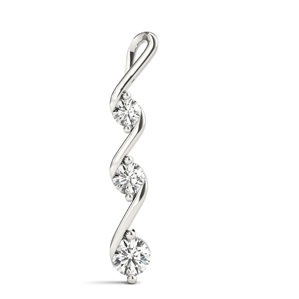 Three-Stone Diamond Pendant · 0.50 ct tw