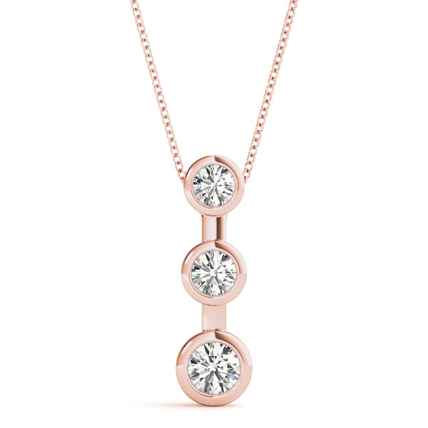 Three-Stone Diamond Pendant · 0.26 ct tw