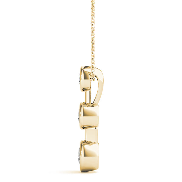 Three-Stone Diamond Pendant · 0.50 ct tw
