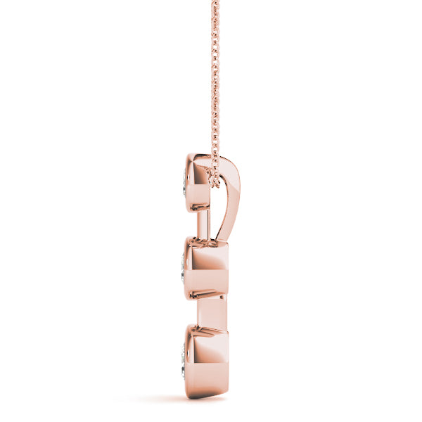 Three-Stone Diamond Pendant · 0.26 ct tw