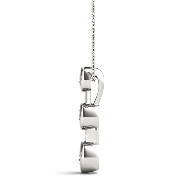 Three-Stone Diamond Pendant · 0.26 ct tw