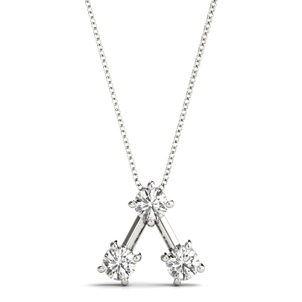 Three-Stone Diamond Pendant · 0.99 ct tw