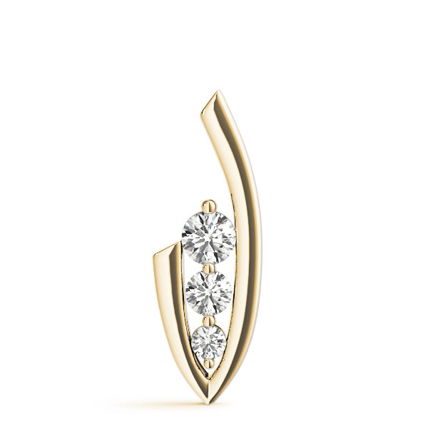 Three-Stone Diamond Pendant · 0.49 ct tw