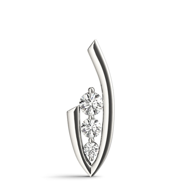Three-Stone Diamond Pendant · 0.49 ct tw