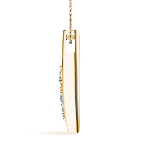 Three-Stone Diamond Pendant · 0.24 ct tw