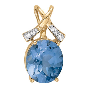 Oval Neck Centers & Slides Diamond Pendant · 0.05 ct tw