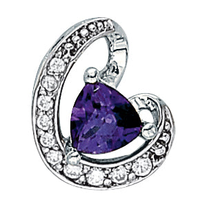 Trillion Gemstone Pendant · 0.14 ct tw