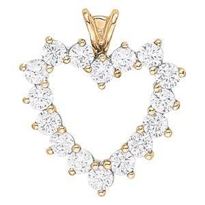 Heart Diamond Pendant · 2.56 ct tw