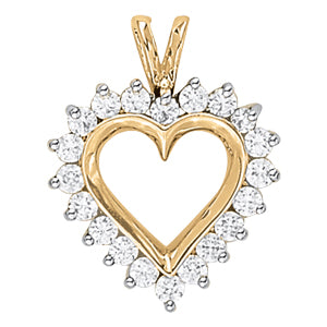 Heart Diamond Pendant · 0.80 ct tw