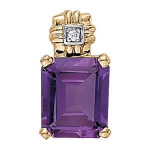 Emerald Gemstone Pendant · 0.02 ct tw