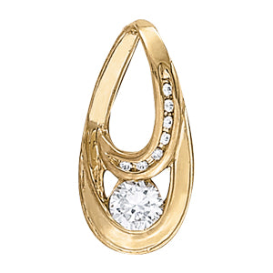Round Diamond Solitaire Pendant · 0.52 ct tw