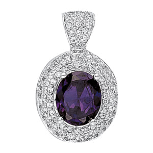Oval Gemstone Pendant · 0.90 ct tw