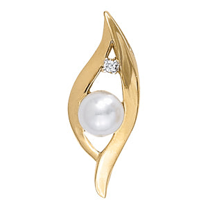 Pearl Gemstone Pendant · 0.02 ct tw