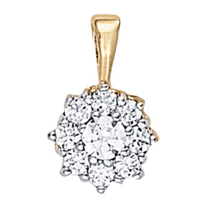 Cluster Diamond Pendant · 0.36 ct tw