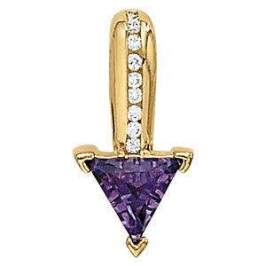 Trillion Gemstone Pendant · 0.10 ct tw