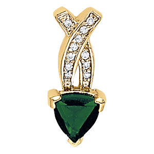 Trillion Gemstone Pendant · 0.15 ct tw