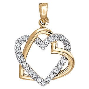 Heart Diamond Pendant · 0.25 ct tw