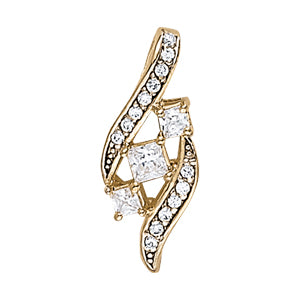 Three-Stone Diamond Pendant · 0.56 ct tw