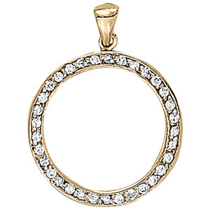 Circle Diamond Pendant · 0.25 ct tw