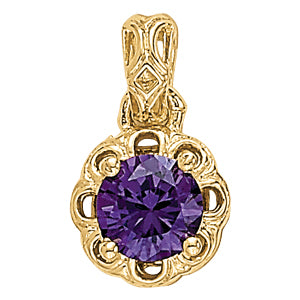 Round Gemstone Pendant · 1.99 ct tw
