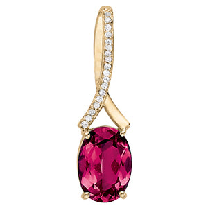 Oval Neck Centers & Slides Diamond Pendant · 0.09 ct tw