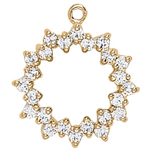 Circle Diamond Pendant · 0.60 ct tw