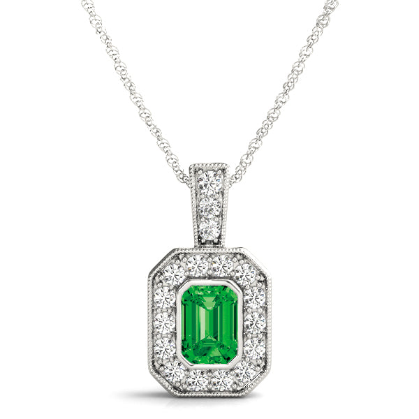 Emerald Gemstone Pendant · 0.85 ct tw