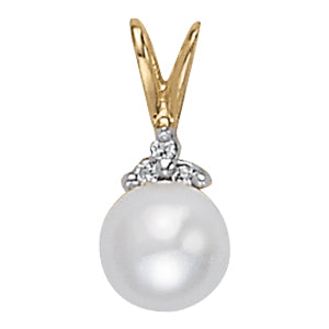 Pearl Gemstone Pendant · 0.04 ct tw