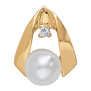 Pearl Gemstone Pendant · 0.02 ct tw
