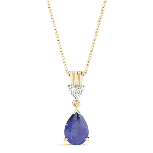 Pear Gemstone Pendant · 0.03 ct tw