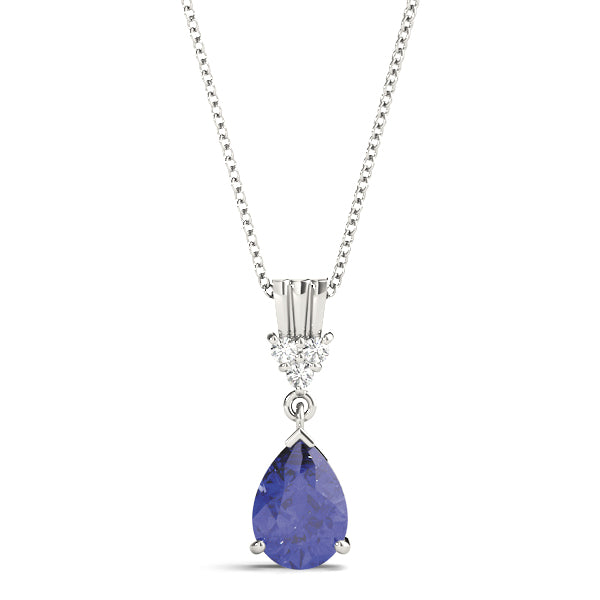Pear Gemstone Pendant · 0.03 ct tw