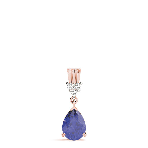 Pear Gemstone Pendant · 0.03 ct tw
