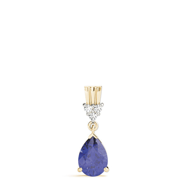 Pear Gemstone Pendant · 0.03 ct tw