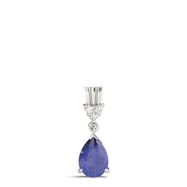 Pear Gemstone Pendant · 0.03 ct tw