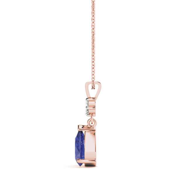 Pear Gemstone Pendant · 0.03 ct tw