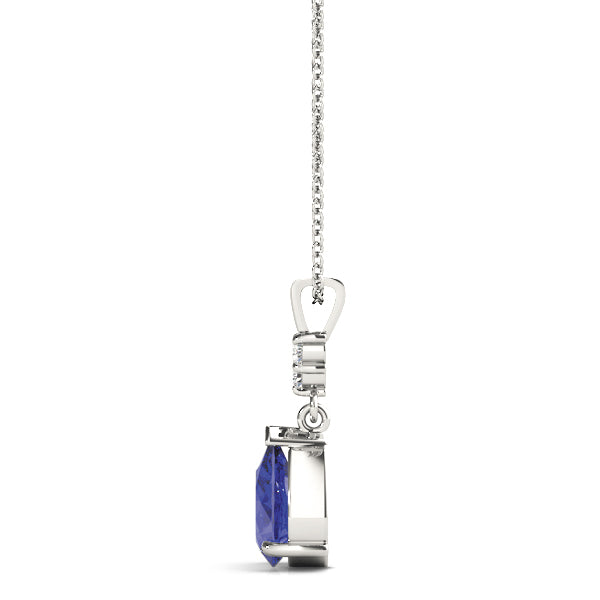 Pear Gemstone Pendant · 0.03 ct tw