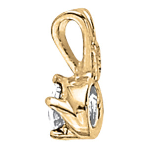 Round Diamond Solitaire Pendant · 0.33 ct tw