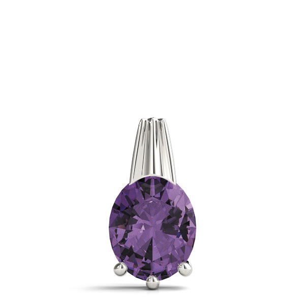 Oval Gemstone Pendant