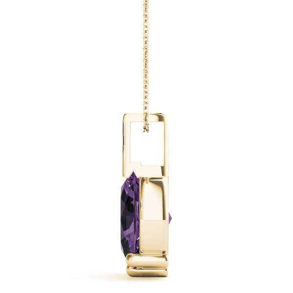 Oval Gemstone Pendant