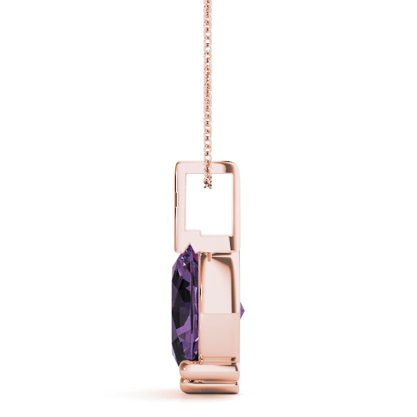 Oval Gemstone Pendant