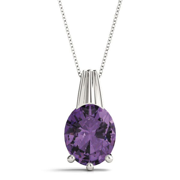 Oval Gemstone Pendant