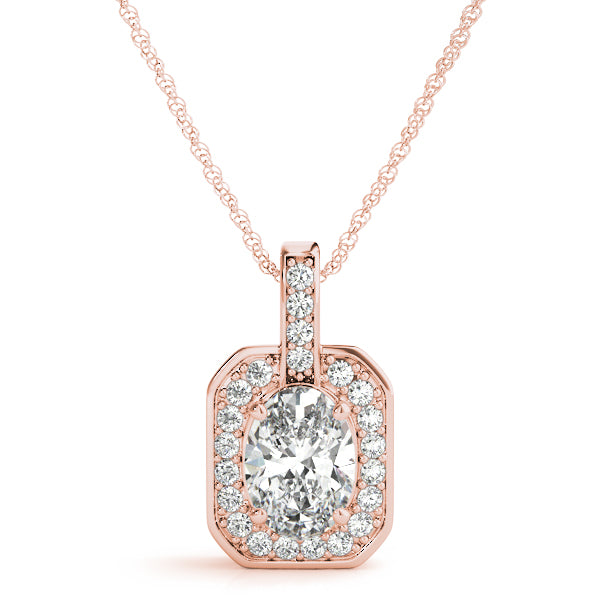 Oval Gemstone Pendant · 0.17 ct tw