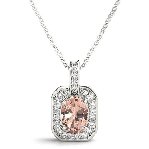 Oval Gemstone Pendant · 0.17 ct tw