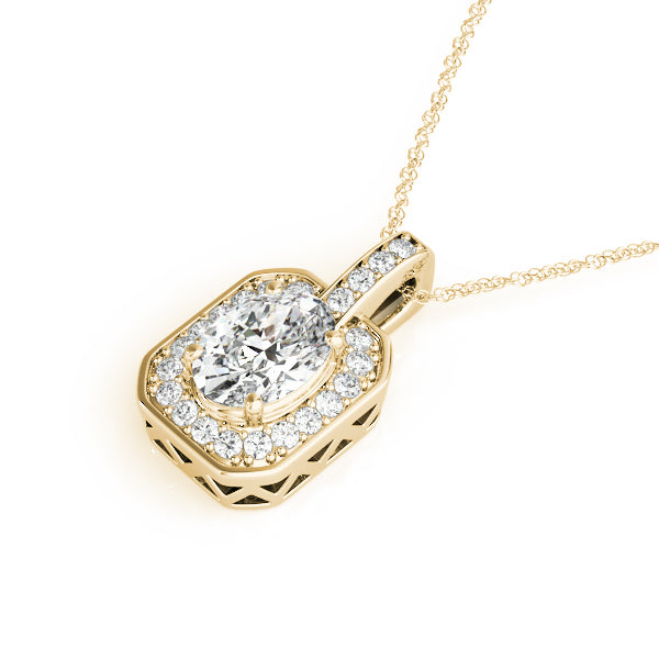 Oval Gemstone Pendant · 0.14 ct tw