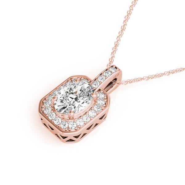 Oval Gemstone Pendant · 0.17 ct tw