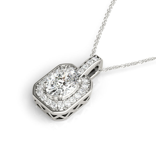 Oval Gemstone Pendant · 0.14 ct tw
