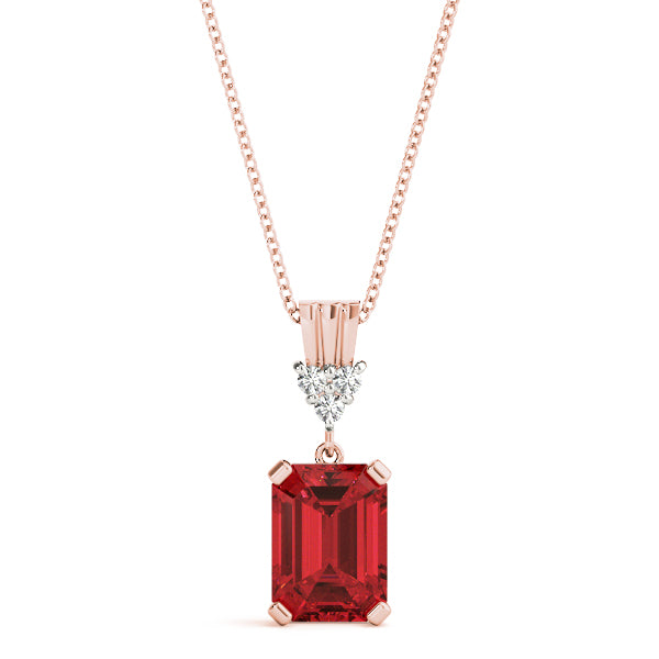 Emerald Gemstone Pendant · 0.06 ct tw