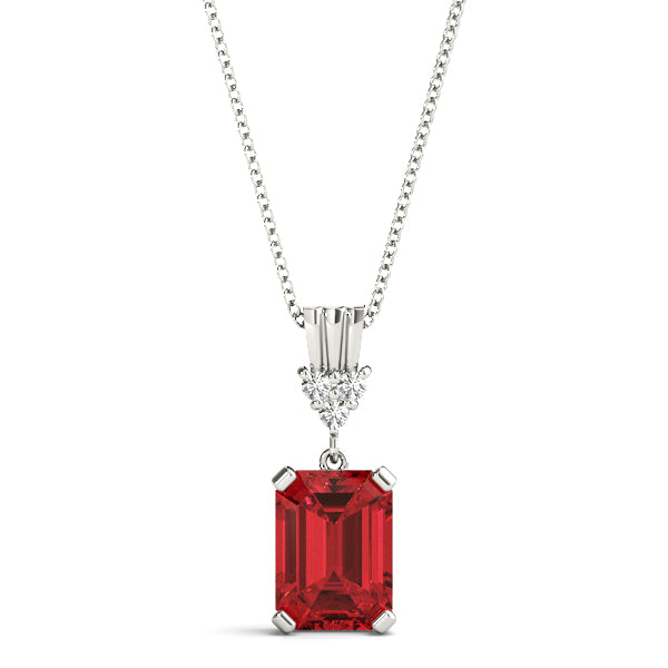Emerald Gemstone Pendant · 0.06 ct tw